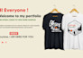 create custom graphic minimalist t shirt design